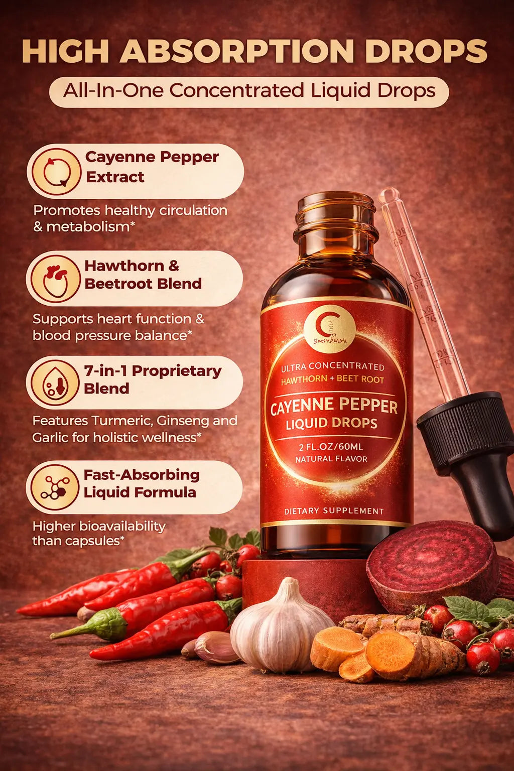 Vireah's Cayenne Flow Drops - Green People